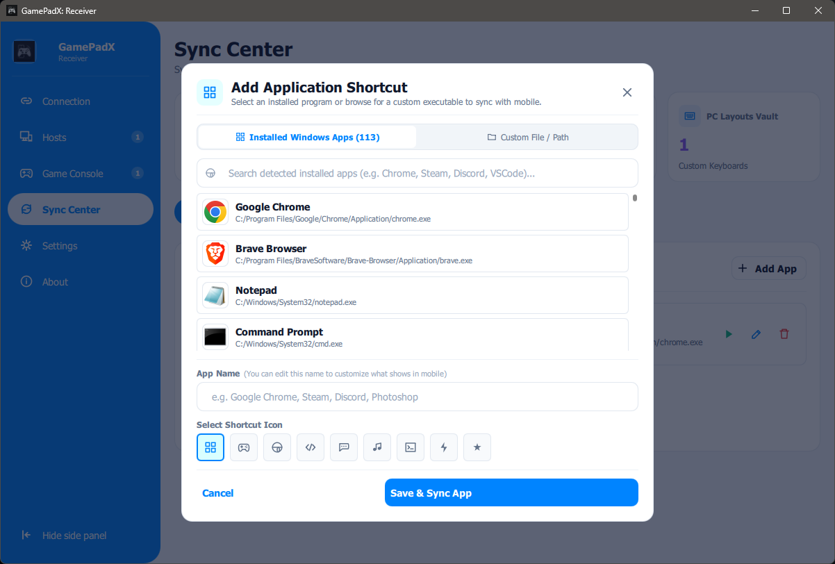 App & Game Shortcuts Creator