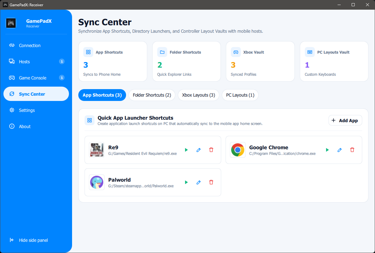 Sync Center Vault